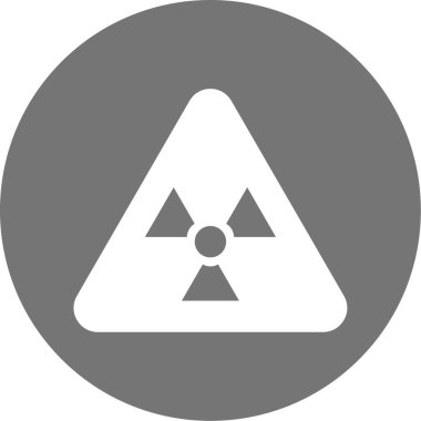 Radyasyon simgesi, vektör illüstrasyonu