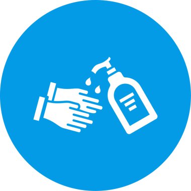 Tek el simgesinin vektör illüstrasyonu