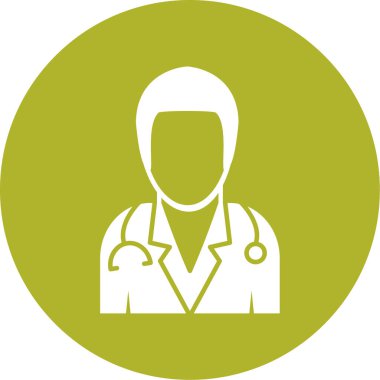 Bir doktor simgesinin vektör çizimi