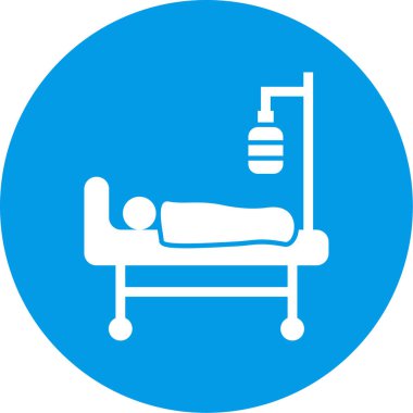 Hastane. Web simgesi basit illüstrasyon