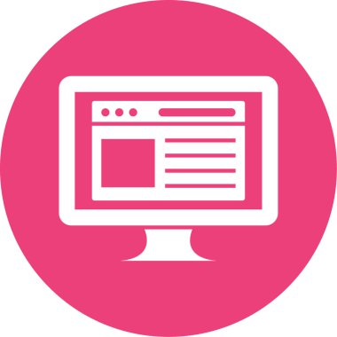 vektör lcd simgesi illüstrasyonu