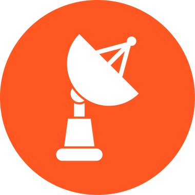 Uydu anten simgesinin vektör çizimi