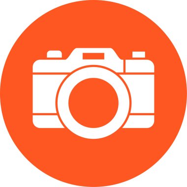 fotoğraf makinesi ikon vektör illüstrasyonu