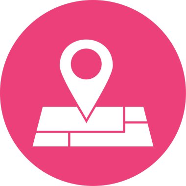 konum simgesi, vektör çizimi