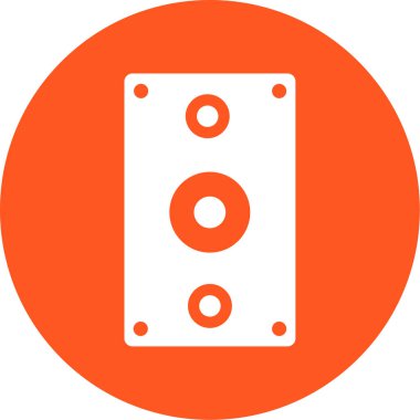 Müzik çalar simgesinin vektör illüstrasyonu