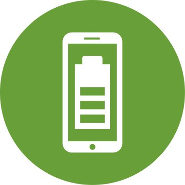 Cep telefonu simgesinin vektör illüstrasyonu