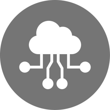 Bulut ağı. Basit resimleme