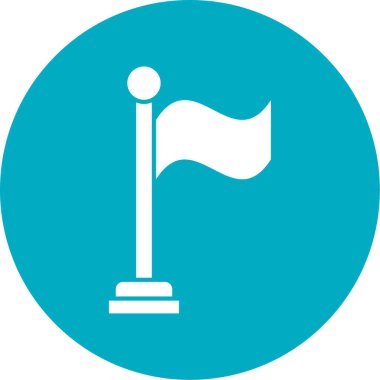 bayrak ikonu vektör illüstrasyonu