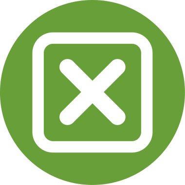 İptal et. Web simgesi basit illüstrasyon