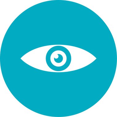Göz simgesi vektör illüstrasyonu