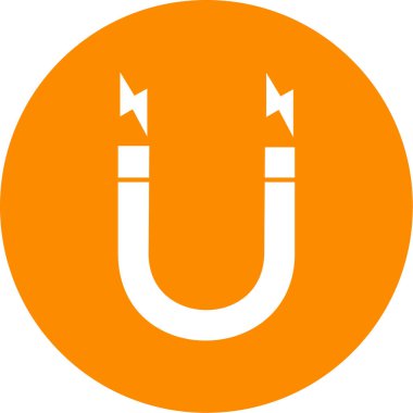 Mıknatıs Web simgesi basit illüstrasyon