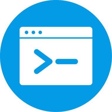 tarayıcı simgesi vektör illüstrasyonu