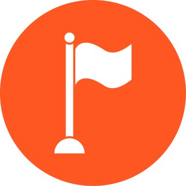 bayrak ikonu vektör illüstrasyonu