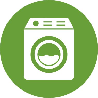 Çamaşır simgesinin vektör illüstrasyonu