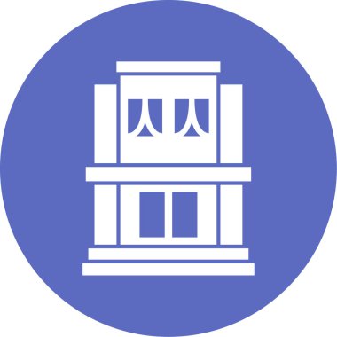 Modern yapı simgesinin vektör illüstrasyonu