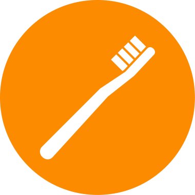 Diş fırçası ikonu. Beyaz arkaplanda izole edilmiş web tasarımı için diş fırçası vektör simgelerinin basit çizimi