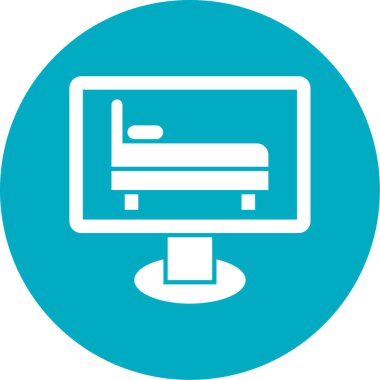 Bilgisayar. Web simgesi basit illüstrasyon