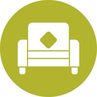 kanepe ikonu vektör illüstrasyonu