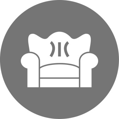 kanepe ikonu vektör illüstrasyonu