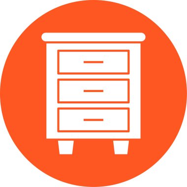 Dolap. Web simgesi basit illüstrasyon