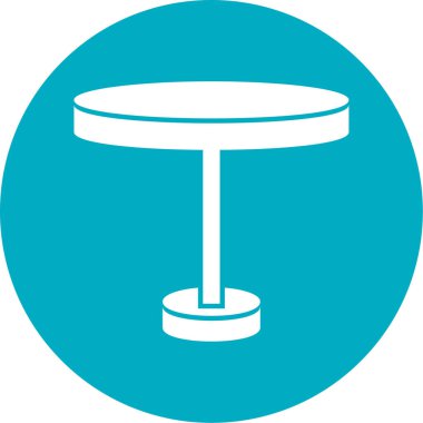 Masa tenisi topu ikonu. Web tasarımı için bilardo sandalyesi vektör sembolünün basit bir gösterimi