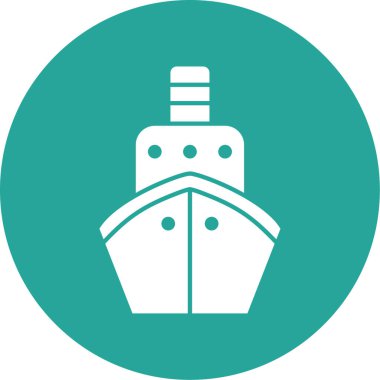 Gemi simgesi vektör illüstrasyonu