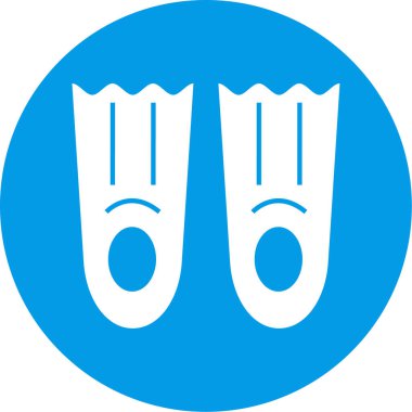 Tek plaj simgesinin vektör illüstrasyonu