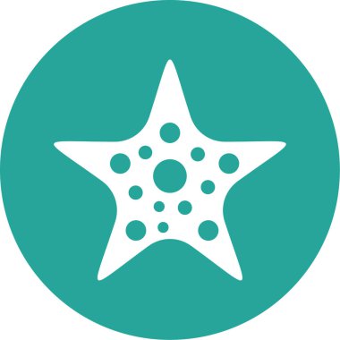 deniz yıldızı ikonu vektör çizimi