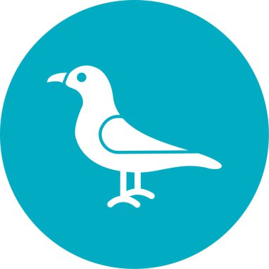 kuş simgesi vektör illüstrasyonu