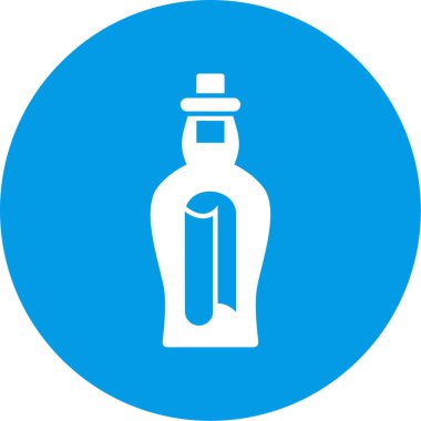 Şişe simgesinin vektör illüstrasyonu