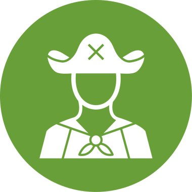 Şapkalı ve kasklı bir adamın vektör çizimi