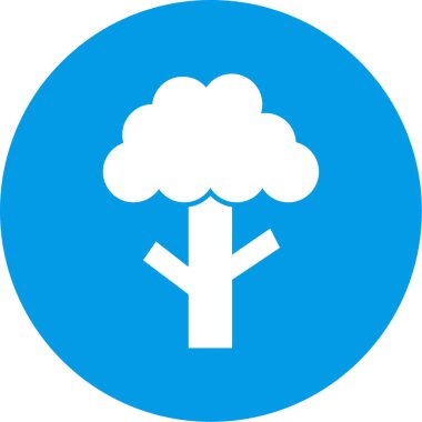 ağaç simgesi vektör illüstrasyonu