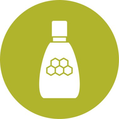 Bir şişe simgesinin vektör illüstrasyonu