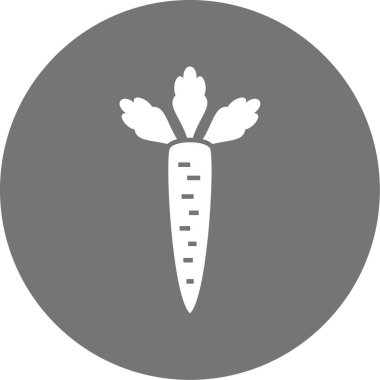 Havuç simgesi, vektör çizimi