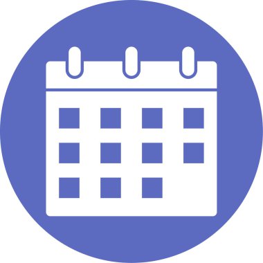 Takvim simgesi vektör illüstrasyonu