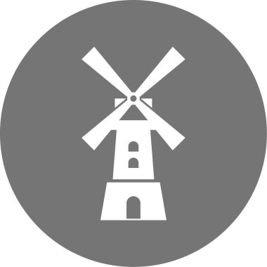 Yel değirmeni simgesi modaya uygun şekilde izole edilmiş arkaplan