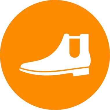 Ayakkabı simgesinin vektör illüstrasyonu