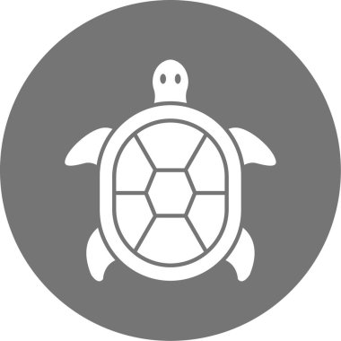 vektör kaplumbağa simgesi arkaplanda izole edildi