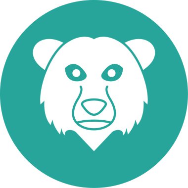 Ayı panda simgesinin vektörü