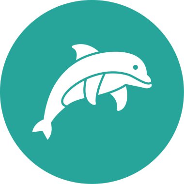 Balık. Web simgesi basit illüstrasyon