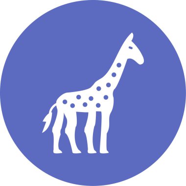 zürafa vektör simgesi modern illüstrasyon