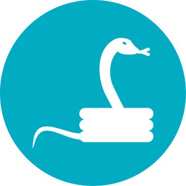 Bir kuşun izole edilmiş tek bir simgesinin vektör çizimi