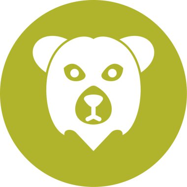 Ayı. Web simgesi basit illüstrasyon