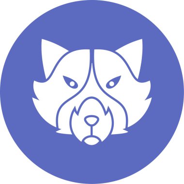 Kedi yüzünün vektör illüstrasyonu