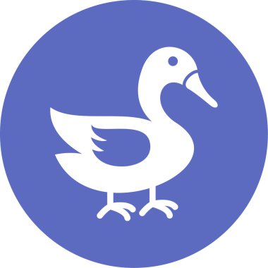 Kuş simgesinin vektör illüstrasyonu