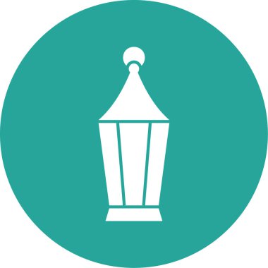 Tek lamba simgesinin vektör illüstrasyonu