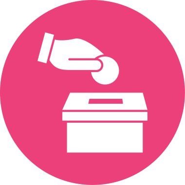 Bir kutu simgesinin vektör illüstrasyonu