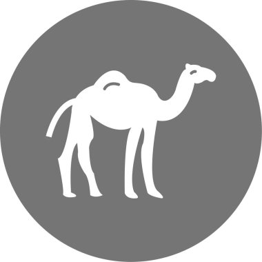 Moda tarzı izole edilmiş arkaplanda deve simgesi