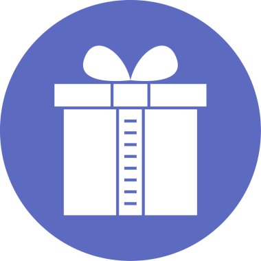 Hediye. Web simgesi vektör illüstrasyonu