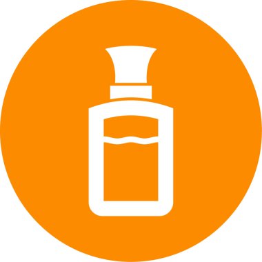 Bir şişe simgesinin vektör illüstrasyonu